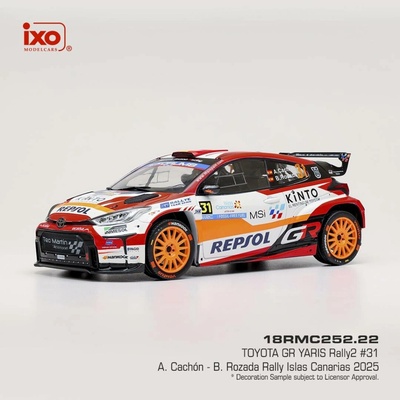 Toyota GR Yaris Rally2 Rally Islas Canarias 2025 31 Cachon Rozada IXO 1:18