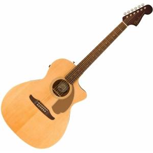 Fender Newporter Player Natural Електро-акустична китара Джъмбо