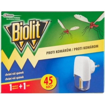 Biolit Proti komárům elektrický odpařovač s tekutou náplní 45 nocí strojek + náplň 27 ml