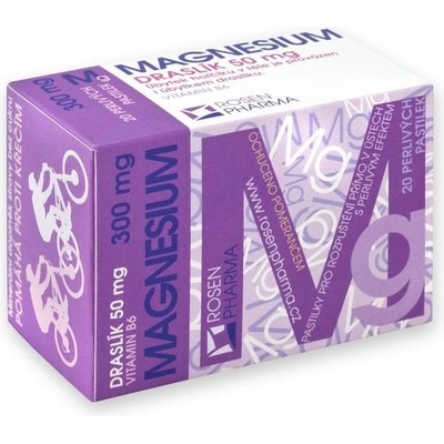 Rosen Magnesium perlivé pastilky 300 mg 20 ks