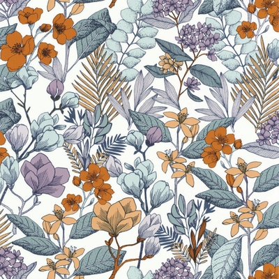 Caselio 101855060 Vliesová tapeta na zeď FLOWER POWER rozměry 0,53 x 10,05 m