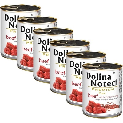 Dolina Noteci Premium Pure hovädzie s hnedou ryžou 6 x 800 g