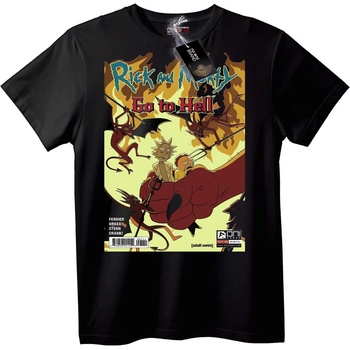 NOONEBRAND Тениска Rick and Morty Отиват в Ада - 7XL, White