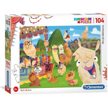 Clementoni SuperColor No ProbLLAMA Пъзел Унисекс 6+ години 104 бр