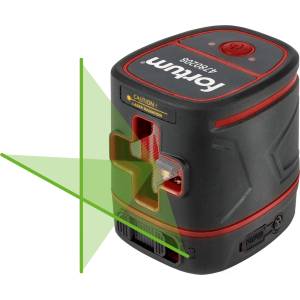Extol FORTUM зелен лазерен нивелир с кръстосани линии, самонивелиращ се 3.7V 1.4Ah LiIon USB 4780208 (4780208)
