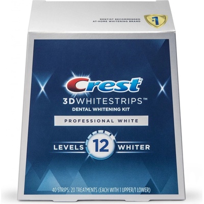 Procter & Gamble Crest 3D PROFESSIONAL White bieliace pásiky 40 ks