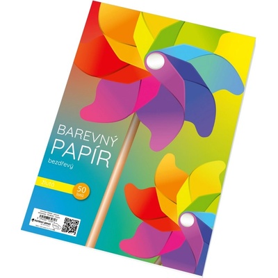 Barevný papír A4 80 g 50 listů žlutá