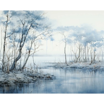 ZUTY Obrazy na stenu - Príroda v modrom Rámovanie: bez rámu a bez vypnutia plátna, Rozmer: 80x100 cm