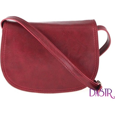 I Fratelli kožená crossbody dámská kabelka Enila burgundská červená