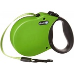 alcott Adventure retractable leashes - автоматичен повод с мека дръжка Адвенчър, ЗЕЛЕН, размер S - дължина на повода 4, 8 м - подходящо за кучета до 20, 4 кг ADSGR