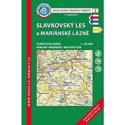 KČT 2 Slavkovský les a Mariánské Lázně 1:50 000/turistická mapa - neuveden