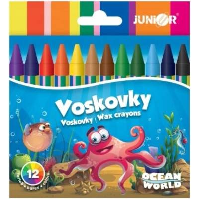Junio voskové pastelky 12 ks