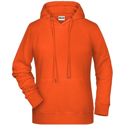 James&Nicholson dámska mikina s kapucňou JN8023 Orange
