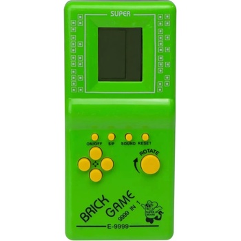 Roger Electronic Tetris Neon Green ретро игрова конзола (4752168101278)