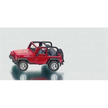 SIKU Jeep Wrangler čierna červená mestský model auta kov plast Jeep Wrangler 80 mm 1:32