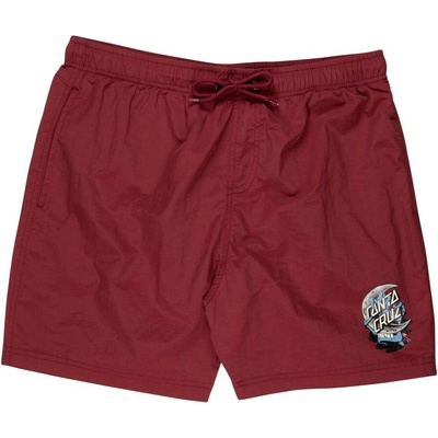 Santa Cruz plavky Crescent Bone Hand Swimshort Burgundy