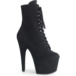 Pleaser USA Pleaser Adore-1020FS Blk Faux Suede/Blk Faux Suede 40