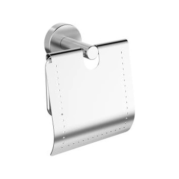 Makena Поставка за тоалетна хартия с капак Round хром (3446199)