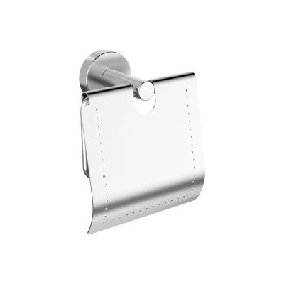 Makena Поставка за тоалетна хартия с капак Round хром (3446199)