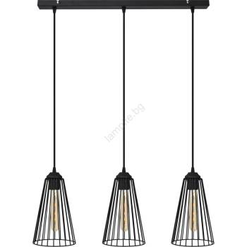 Image 1 of Helam Пендел TORRI 3xE27/15W/230V черен (HE1575)