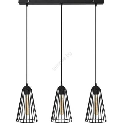 Helam Пендел TORRI 3xE27/15W/230V черен (HE1575)