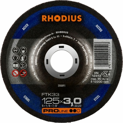 Rhodius Rezný kotúč 125 x 3,0 x 22,23 mm 200891