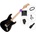 Squier Sonic Stratocaster HSS MN Premium SET Black Електрическа китара