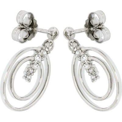 Zlatnictví U Kostela visací náušnice se zirkony 10276