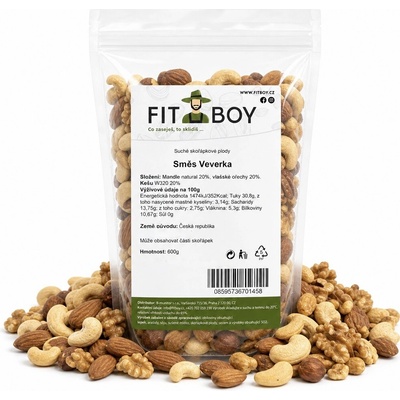 FITBOY Zmes Veverička 600 g