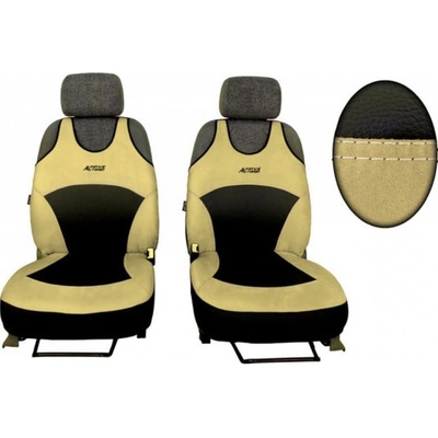 Autopoťah Pok-ter Autotričká Active Sport Alcantara A béžové Alcantara-koža