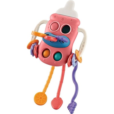 Bibi-Inn Бебешка сензорна играчка Baby bottle pink (112492)