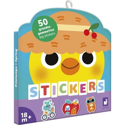 Janod Stickers veľké samolepky pre deti jar 50 ks