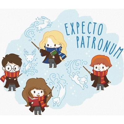 zuty Malování Podle Čísel E x pecto Patronum Harry Potter 40 x 50 Cm Plátno 8596530239567