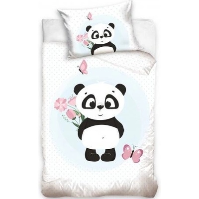 Carbotex obliečky Panda 226008 100 x 135 cm 40 x 60 cm
