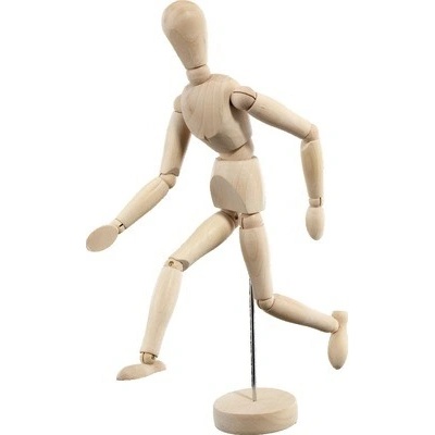 Model lidského těla, dřevo 30 cm