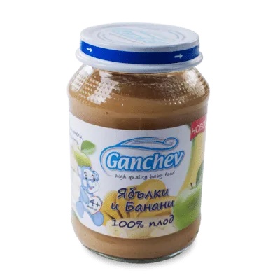 Ганчев пюре 100% Ябълки и банани