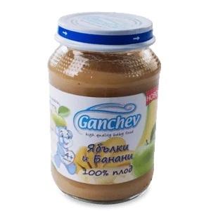 Ганчев пюре 100% Ябълки и банани