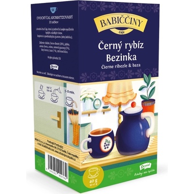 Druid Babiččin čaj ovocný černý rybíz a bezinka 40 g
