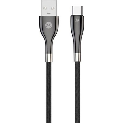 Forever GSM171007) Sleek USB/USB-C, 3A, 1m, černý
