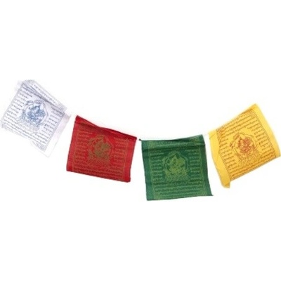 Tibetské modlitebné vlajočky Manjushree 20 x 24 cm 10ks