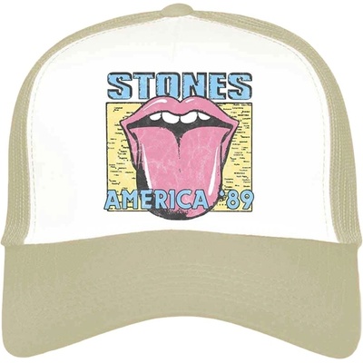 The Rolling Stones America '89 Tour Map Шапка с козирка Sand & White UNI (RSMBCAP03SW)