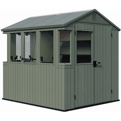 Keter 2v1 POTTING SHED 6x8 green 190x244cm – Zboží Mobilmania
