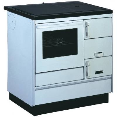 Sporák VSP 9103.1112 bílý, doplňky plast, levý, smaltovaný černý rám, plotna litina + ocel stříkaná, KVS Moravia "DOPRAVA ZDARMA"