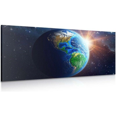 Obraz modrá planeta Země - 80x40