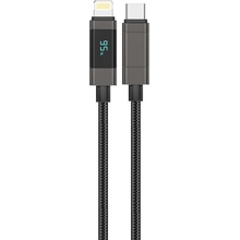 Foneng XS05 PD27W USB-C to Lightning, 1.2m, černý