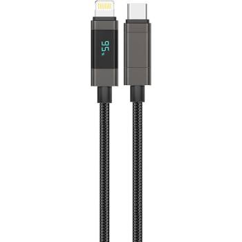 Foneng XS05 PD27W USB-C to Lightning, 1.2m, černý