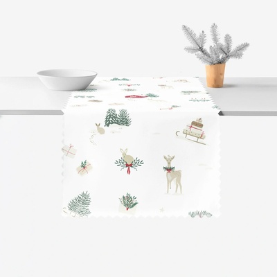 Goldea vianočný behúň teflónový tradičné vianoce 35x120 cm