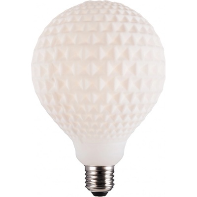 Nordlux LED žárovka Checked 3,9W E27 3000K biela Dekorativní žárovky sklo, hliník IP20