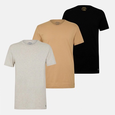 Ralph Lauren Тениска Polo Ralph Lauren 3-pack T-shirts - Camel/Gry/Blk