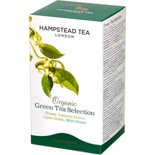 Hampstead Tea BIO Výběr zelených čajů zelený s limetkou s jasmínem s mátou 20 x 2 g